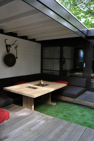 Garden lounge, fire table, Jeroen de Nijs